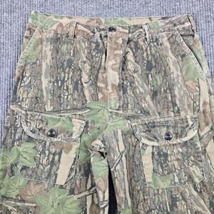 VTG 90s OCOEE Pants Mens 32x29 Chamois Camo Canvas Cargo Relaxed Fit Hunting